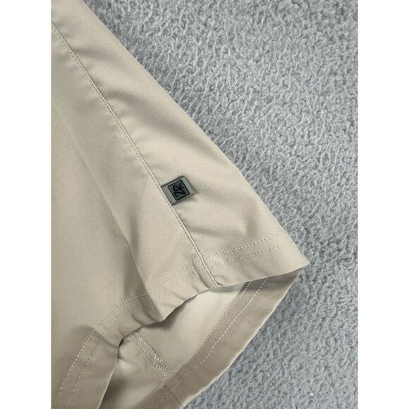 Zero Restriction Jacket Mens Large Tan Tour Series Windbreaker Short Sleeve Golf - Picture 7 of 10